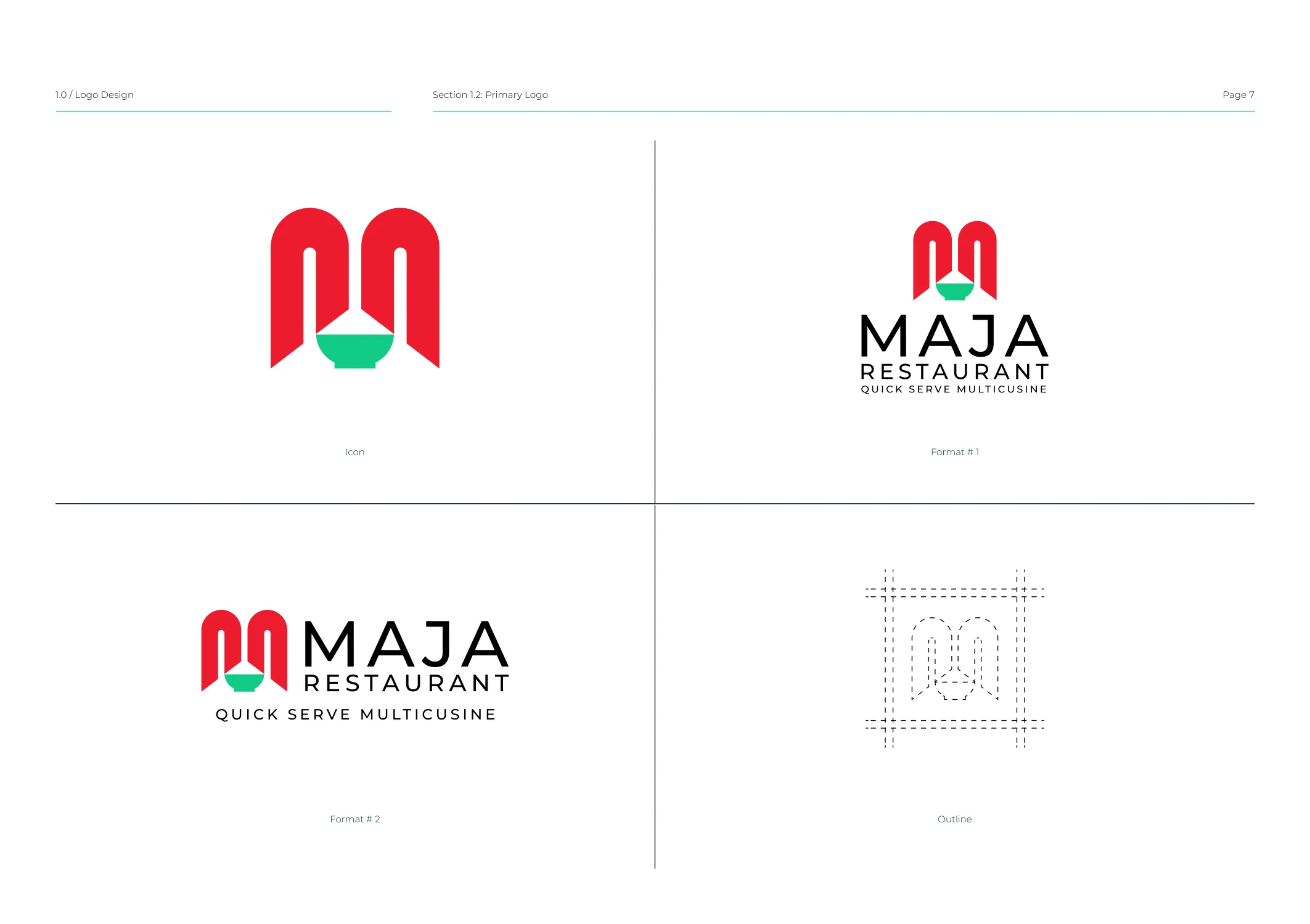 Maja Restaurant brand identity 6